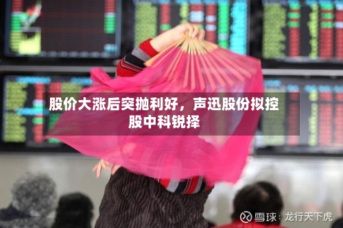 股价大涨后突抛利好，声迅股份拟控股中科锐择-第2张图片