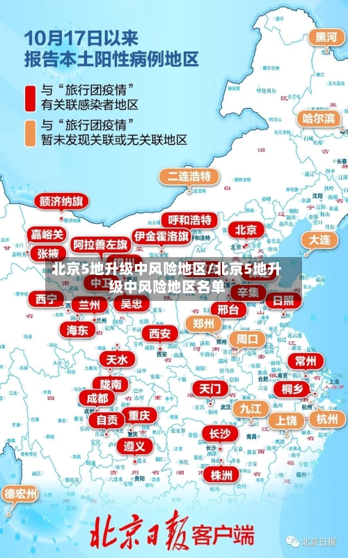 北京5地升级中风险地区/北京5地升级中风险地区名单