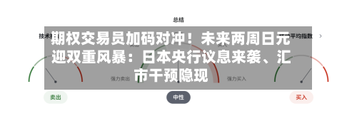期权交易员加码对冲！未来两周日元迎双重风暴：日本央行议息来袭	、汇市干预隐现-第2张图片