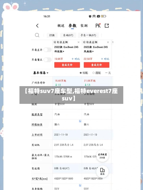 【福特suv7座车型,福特everest7座suv】-第2张图片