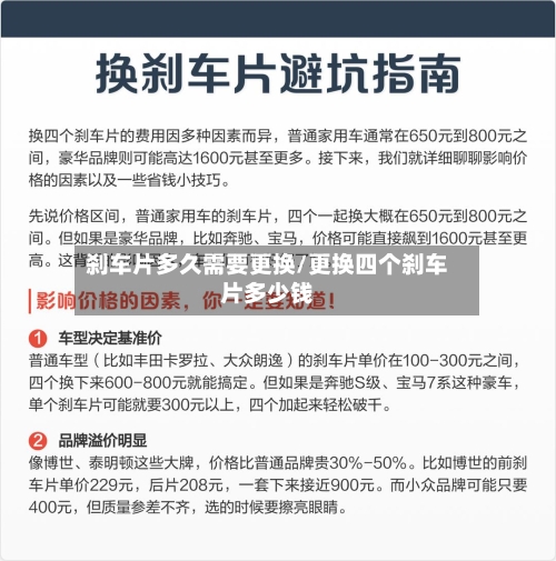 刹车片多久需要更换/更换四个刹车片多少钱-第3张图片