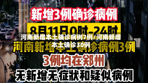 河南新增本土确诊病例7例/河南新增本土确诊30例-第2张图片